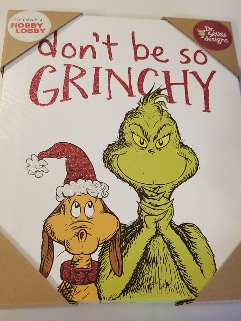 Dr. Seuss "Don't Be So Grinchy" Wall Art